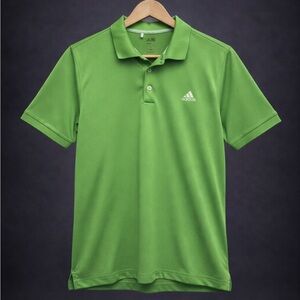 Adidas Golf ClimaLite Polo Shirt Green Short Sleeve Men’s M